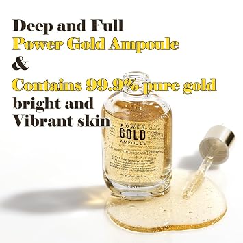 EUNYUL Power Enhancing Gold Ampoule [1.69 fl. Oz. / 50ml] 99.99% Pure 24K Gold Serum