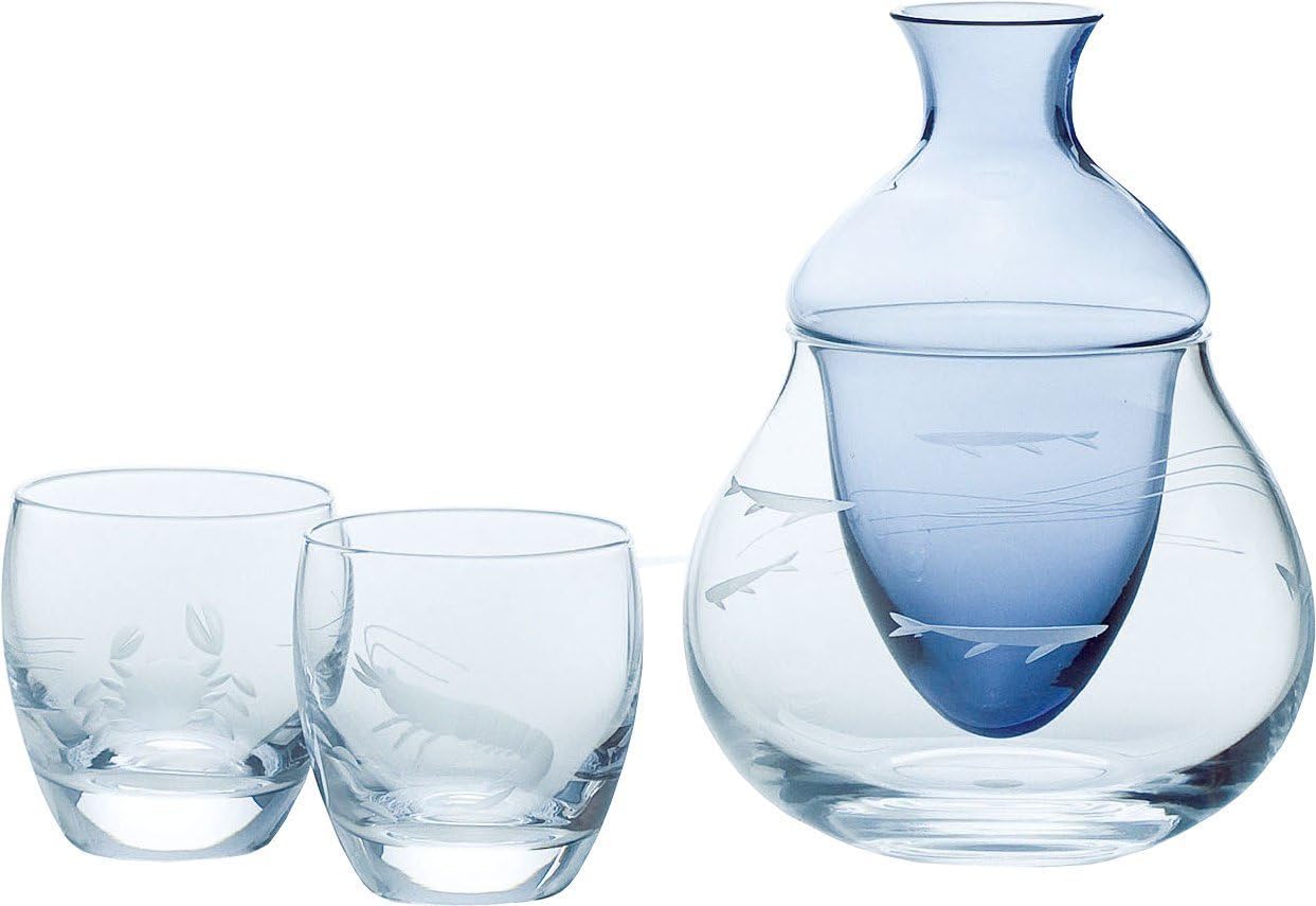 Cold sake set ( seafood ) G604M58 Sake Sets