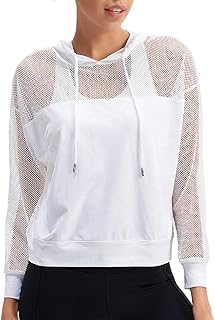 mesh workout hoodie