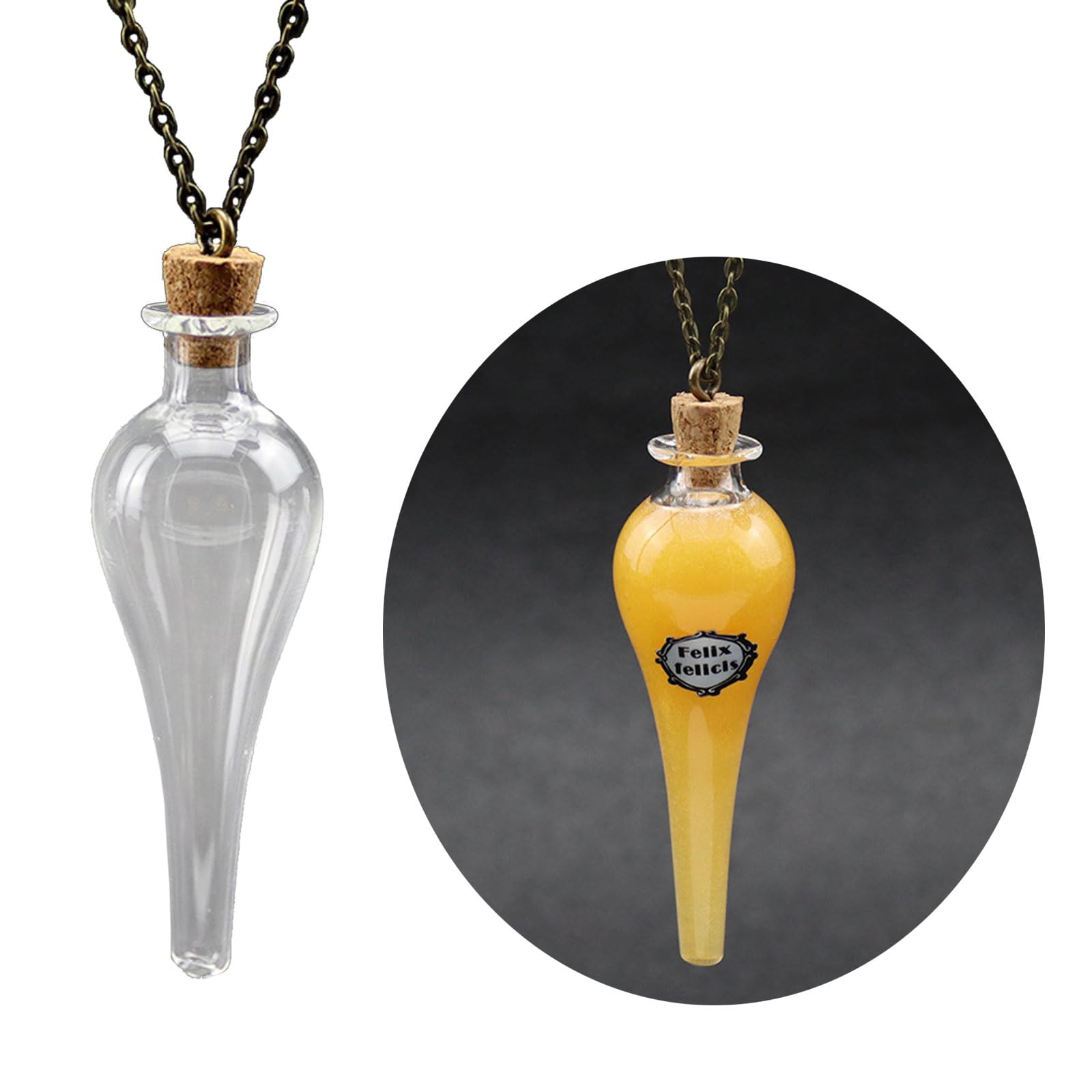 Amazon.com: ZORESCOLEO Vintage Glass Bottle Necklace Cork Potion