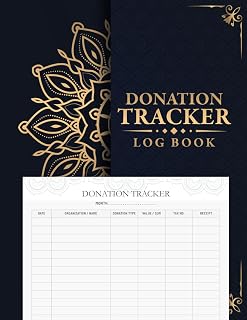Donation Tracker Log Book: 140-Page Charitable Accounting Ledger for Church, Charity, and Nonprofit Fundraising