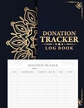 Donation Tracker Log Book: 140-Page Charitable Accounting Ledger for Church, Charity, and Nonprofit Fundraising