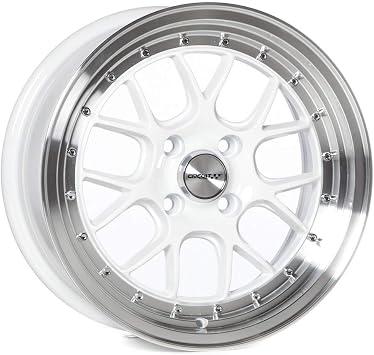 Circuit Performance CP27 15x7 Gloss White 4-100 [+35mm] Wheels Rims compatible with Acura Integra, Honda Civic, Mazda Miata