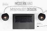 CREATIVE Pebble V3 Minimalistic 2.0 Desktop Speakers with USB Audio, Clear Dialog Enhancement, Bluetooth 5.0, 8W RMS with 16W Peak Power (Black) - 4
