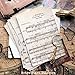 BLOUR A5 Vintage Music Book Page Papier vélin Autocollants pour Scrapbooking planificateur Heureux/Carte Fabrication/journalisation Projet