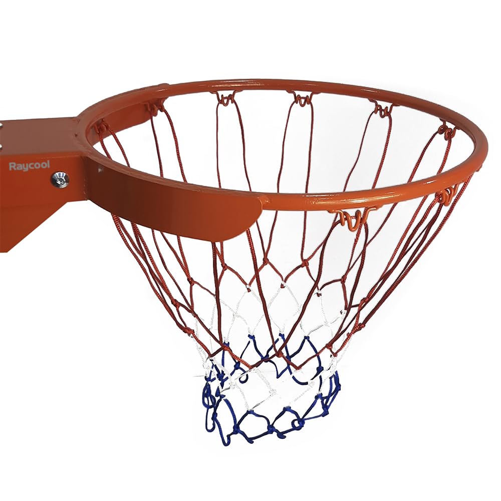 Raycool Aro de Baloncesto Basculante 45 cm Acero Reforzado | Tablero de Basket Profesional | Montaje en Pared | Uso Interior Exterior