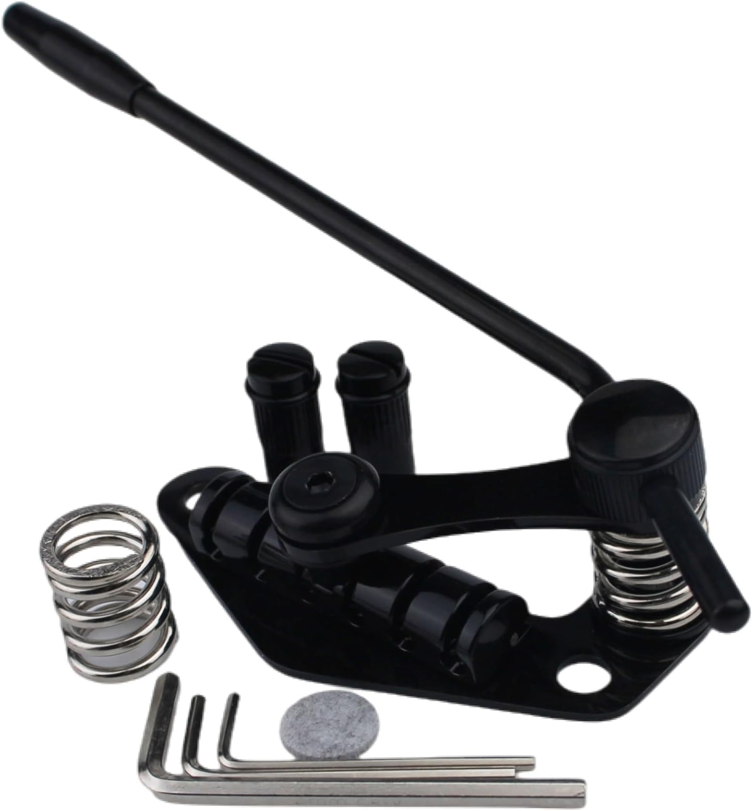 Guyker Tune-O-Matic Style Electric Guitar Bridge Stop Bar Tailpiece Tremolo Compatible with LP SG Guitars TM85, black