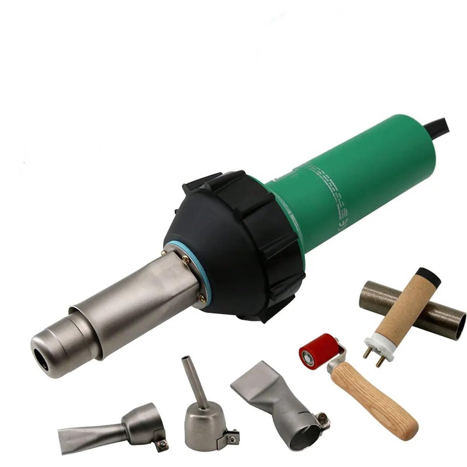 Zgrzewarka do plastiku Pistolet spawalniczy do tworzyw sztucznych o mocy 1600 W Dmuchawa gorącego powietrza Spawarka palnikowa arkuszy, rur, zbiorników, podłóg, membran PP/PE/PVC(Kits 6)