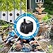 CWKJ Fountain Pump, 220GPH(15W 900L/H) Submersible Water Pump, Durable Outdoor Fountain Water Pump with 7.2ft（2.2m） Power Cord, 3 Nozzles for Aquarium, Pond, Fish Tank, Water Pump Hydroponics