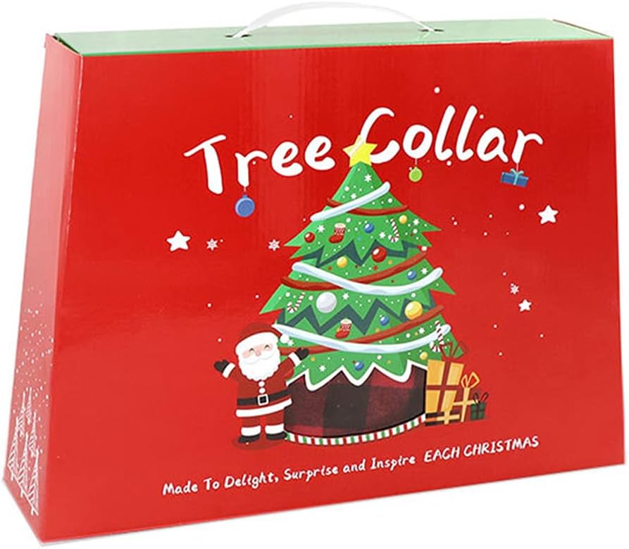 Christmas Tree Skirt, Merry Christmas Tree Collar 30 Inch Dot Trees Skirt Base Cover Holidays New Year Decorations