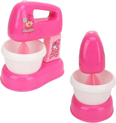 Miniatura 7 de Mixer Kitchen Toy High Simulation Rotating Function Pretend Kitchen Appliance for Kids Boys Girls Ages 4 8 Years Old Pink ABS Plastic Includes