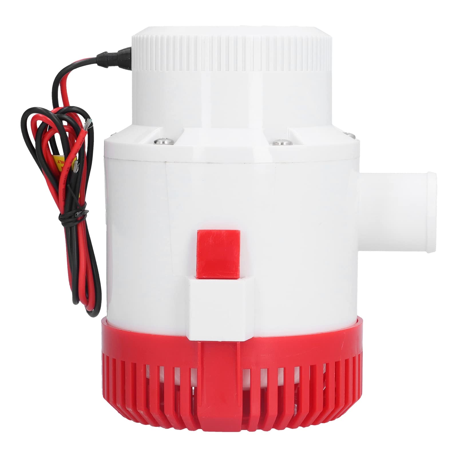 Alomejor Elektryczna Pompa Zęzowa Solidna, Antykorozyjna Pompa Głębinowa do Usuwania ścieków Zęzowych o średnicy Wylotowej 1-1/2 Cala (DC12V 3000GPH)