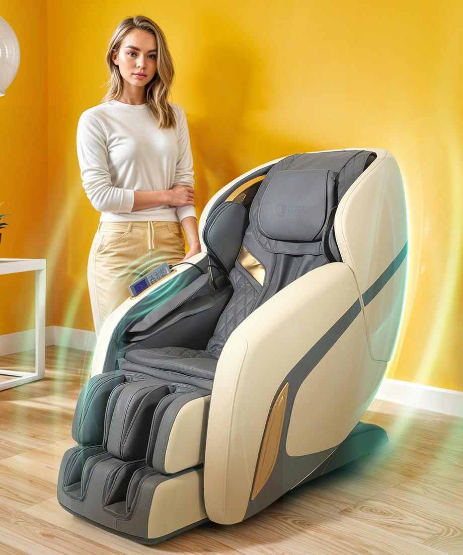 GLOBAL RELAX® | KENSHO 2D Massage Chair | Greyish Blue I 7 Programs | Air Pressotherapy I Foot Reflex I Back Thermotherapy I Zero Gravity I Zero Space | 3D Surround Sound | Bluetooth