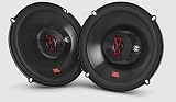 JBL Stage3 637F Ensemble de Haut Parleur Voiture 16,5cm - Enceinte Harman Kardon de 225 Watts à 3 Voies - 2 Pièces Baffle Grand sans Grille de Couverture - 165mm - 6,5 Pouces - 1