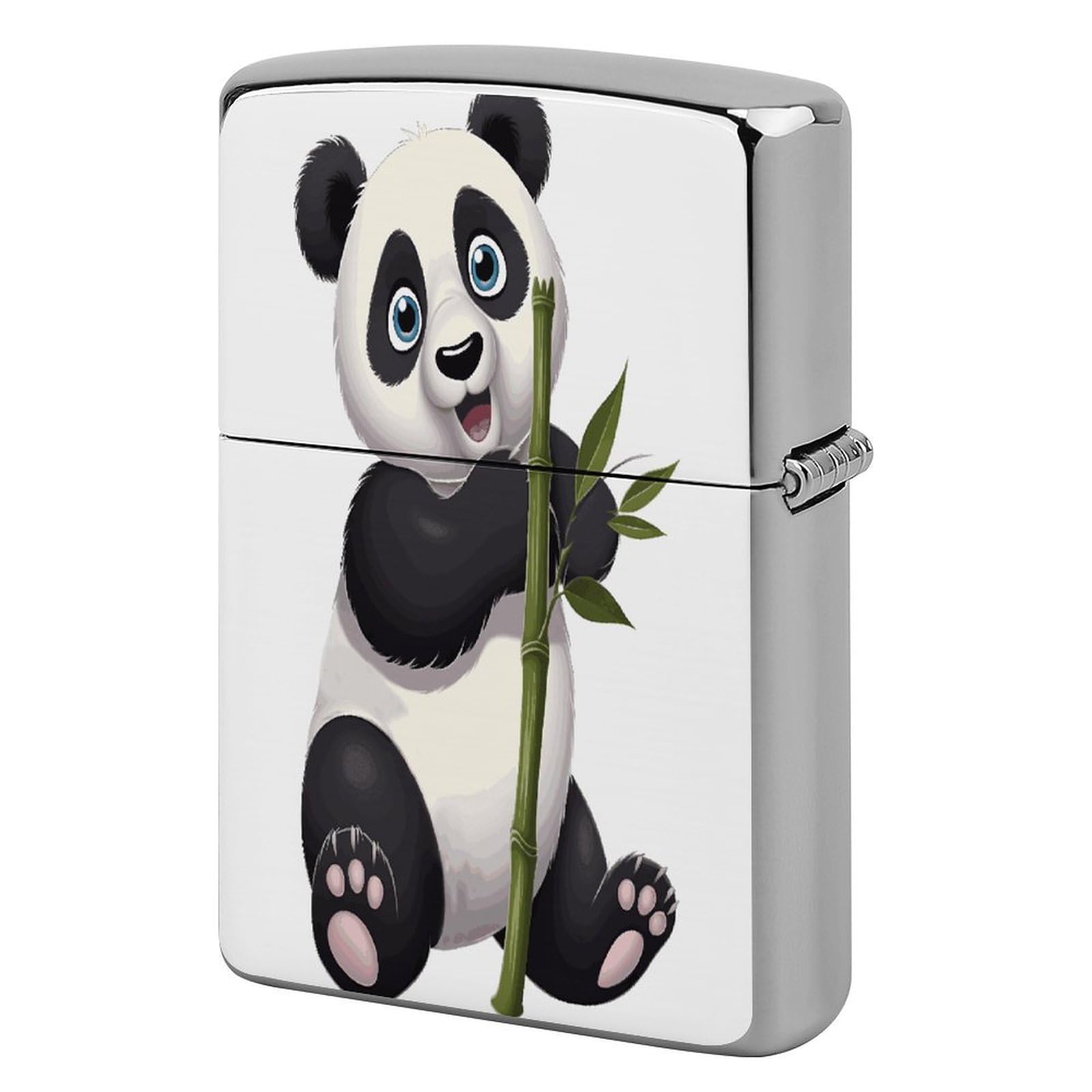 Fekiloot Style Naughty Panda Lighter Case Cover Metal Lighter Case