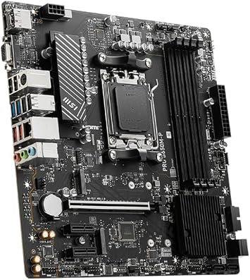 MSI PRO B650M-P ProSeries Motherboard (AMD Ryzen 9000/8000/7000 Series Processors, AM5, DDR5, PCIe 4.0, M.2, SATA 6Gb/s, USB 3.2 Gen 2, HDMI/DP, 2.5Gbps LAN, mATX)