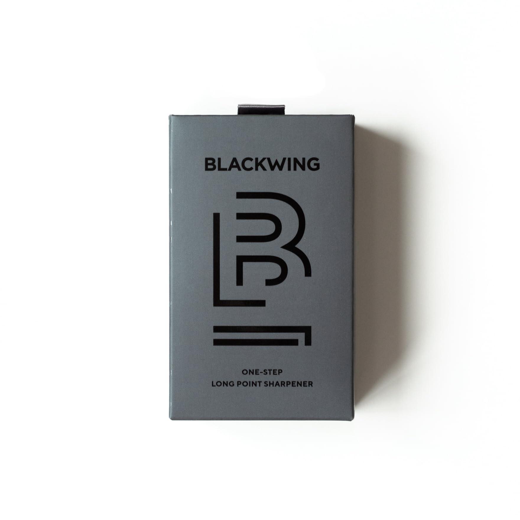 Blackwing Affilatrice a punta lunga in un solo passo, lama in acciaio tedesco, punta curva affilata, alluminio lavorato, grigio