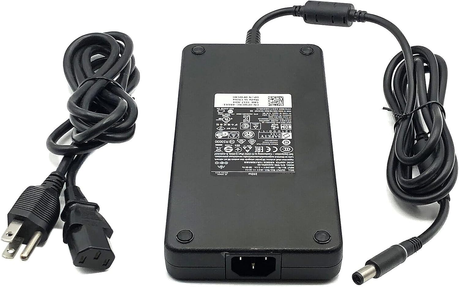 UL 240W Watt Barrel 7.4mm tip AC Adapter Charger for Dell Precision 7730 7740 P34E 7750 7760 P44E002 7720 P29E002 Workstation LA240PM180 7XCR6 8YT3V HA240PM180 DA240PM180 PP18X ADP-240CB BB