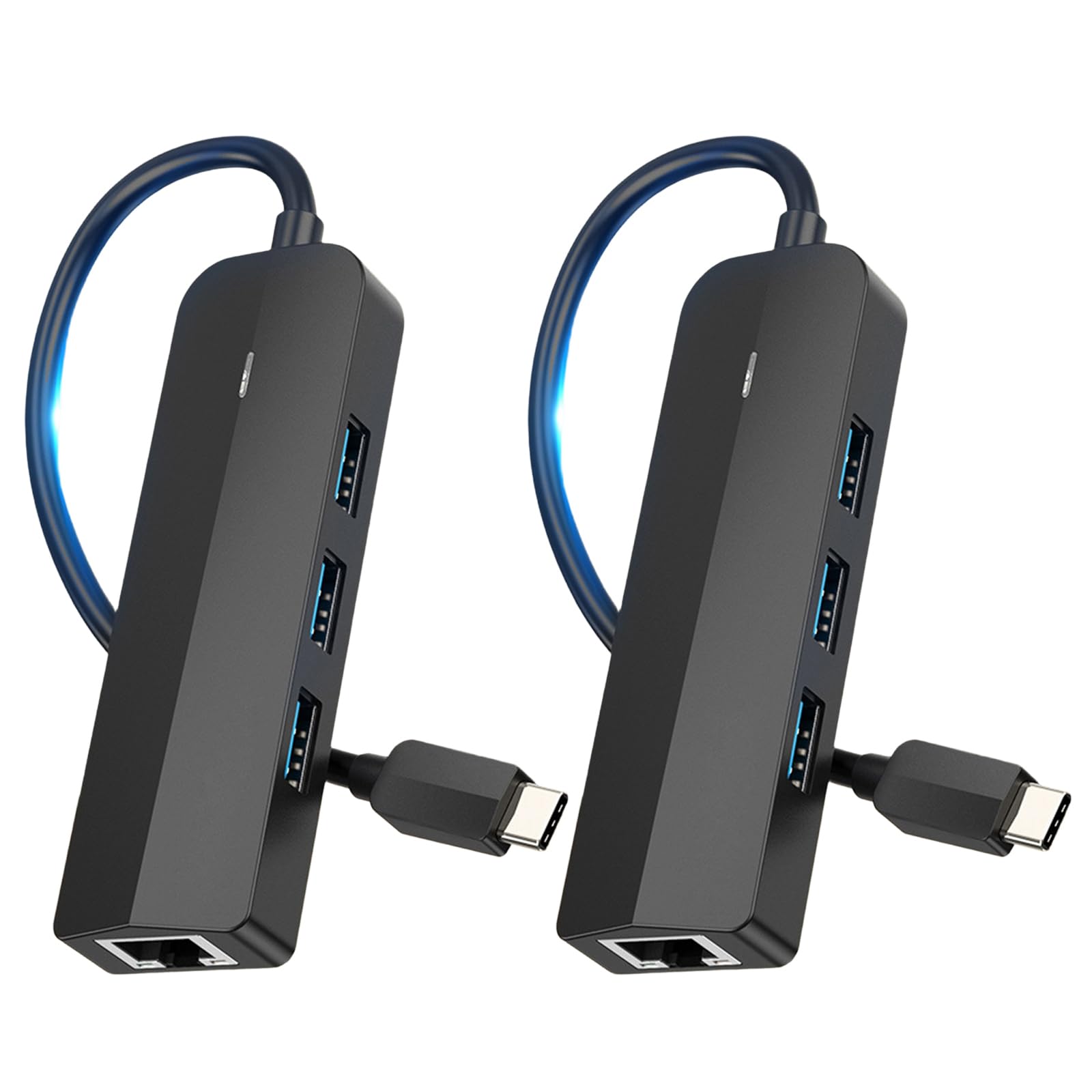 Adaptador USB C a RJ45 Tipo de 5 Gbps a 3 Puertos USB3.0 + Estación de Acoplamiento Rj45 y conexión Gigabit Ethernet Estable Enlace USB Gigabit Ethernet