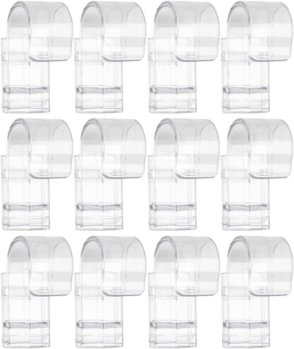 COHEALI 12pcs Toothpaste Hanging Clips ABS Utility Hooks for Bathroom