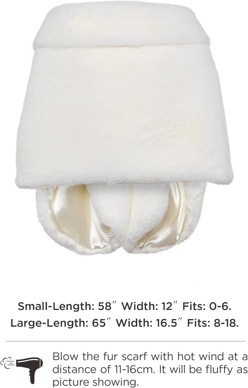 BABEYOND Womens Faux Fur Collar Shawl Faux Fur Scarf Wrap Evening Cape for Winter Coat - Image 6