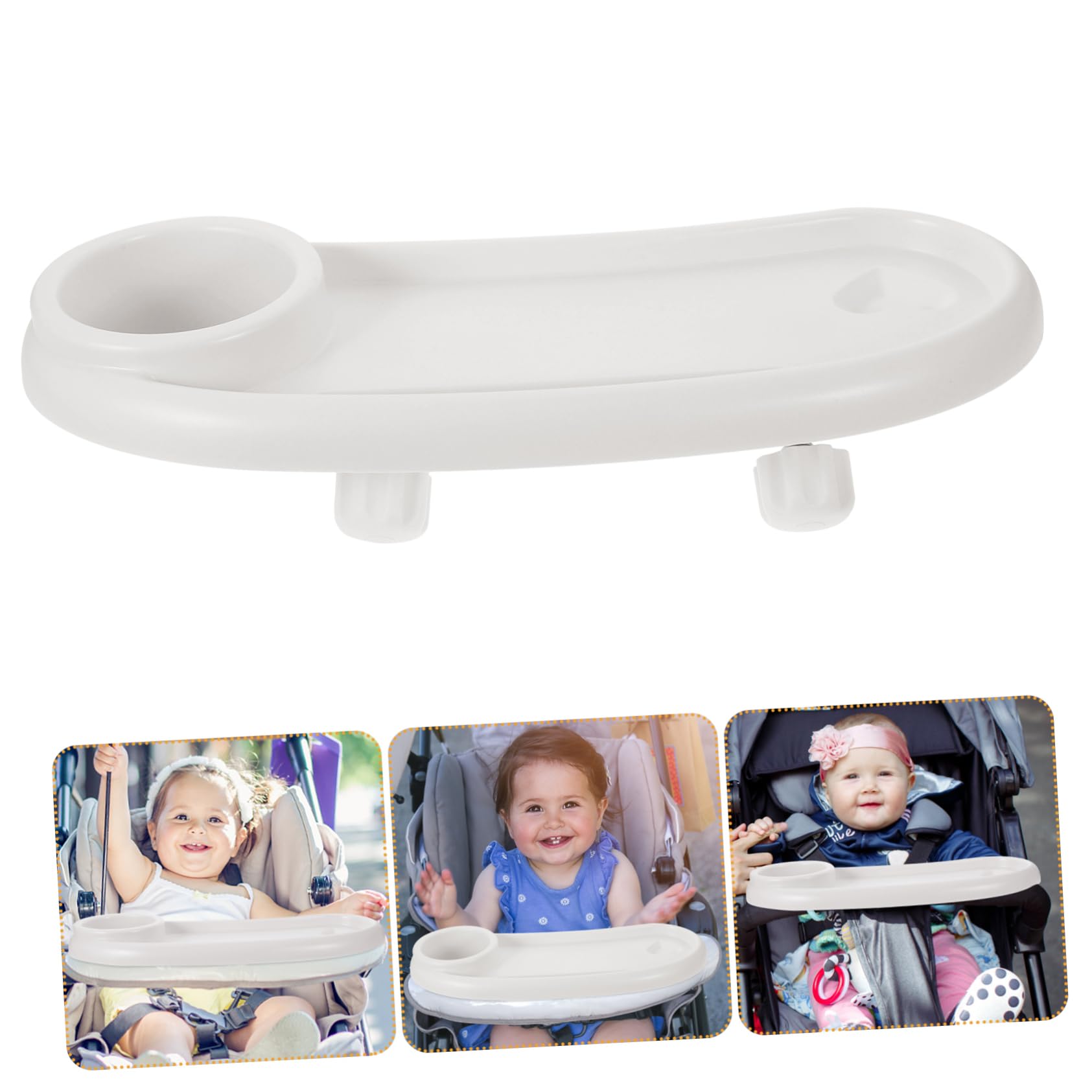 VICASKY Supporto per passeggino, vassoio rimovibile per passeggino, portabevande universale