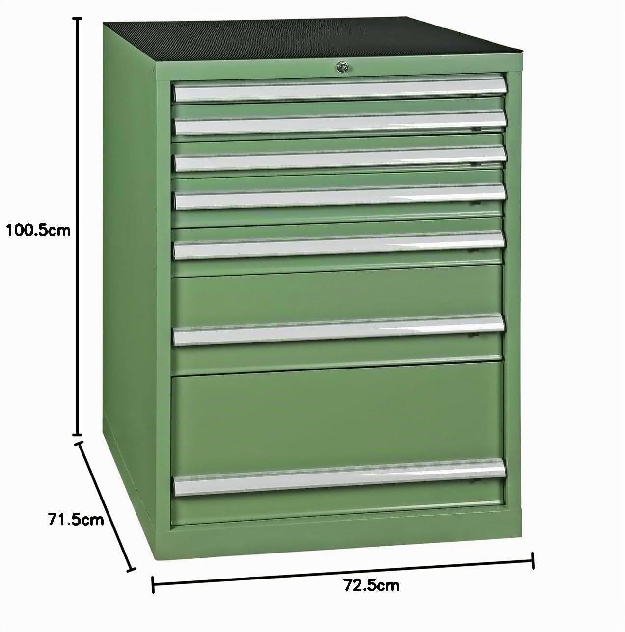 Werkzeugschrank, Schubladenschrank 7 Schubladen, grün