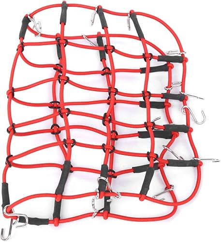 Miniatura 8 de VGEBY Red elástica para portaequipajes, accesorio de simulación elástica para 18 110 RC Crawler Material de goma Sportgoal Model Car Accessories