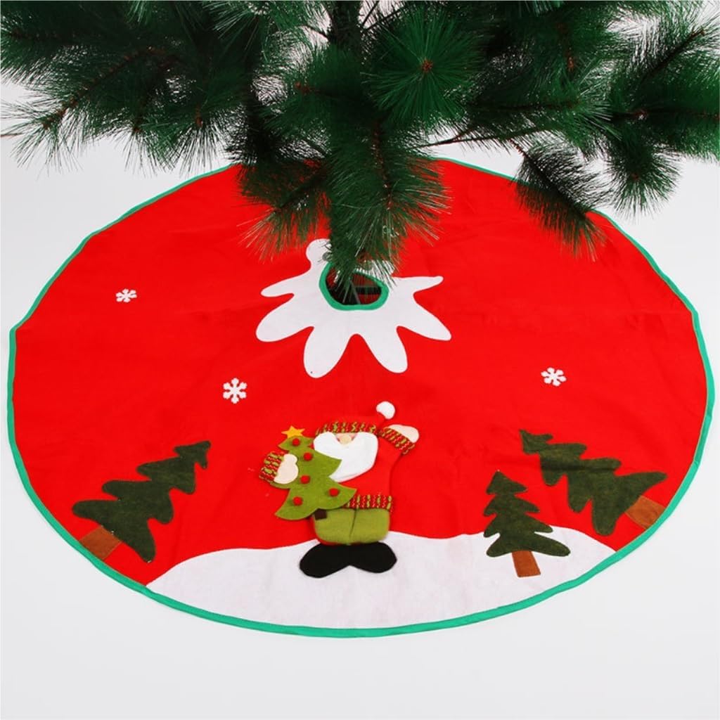 室内用クリスマスツリースカート 立体雪だるま老人直径90cmクリスマス