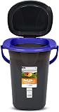 Green Blue GB320GO Toilette Turistica Secchio Toilette Portatile 19 Litri Diversi Colori Viaggio Campeggio WC Resistente (Nero-Blu) - 5