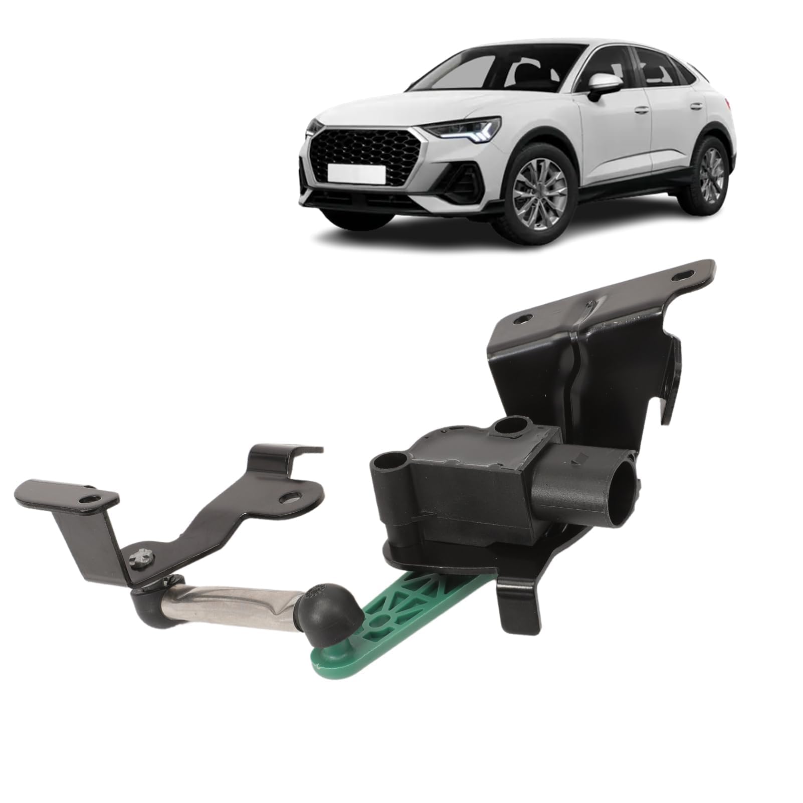 Niveausensor Höhensensor Hinten Links Kompatibel Mit Q3 8UB 8UG CC EOS Passat B7 362 3C2 365 Golf VI 5K1 Scirocco 137 138 Tiguan 5N Touran 1T3 3C0941307A Koppelstange Höhen-Sensor