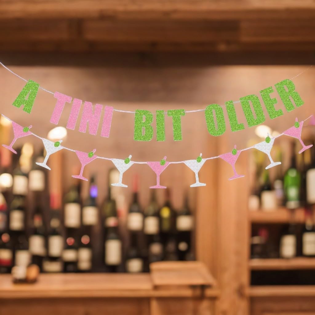 24-Piece Martini Photo Booth Props - A Tini Bit Older Birthday Party Decorations