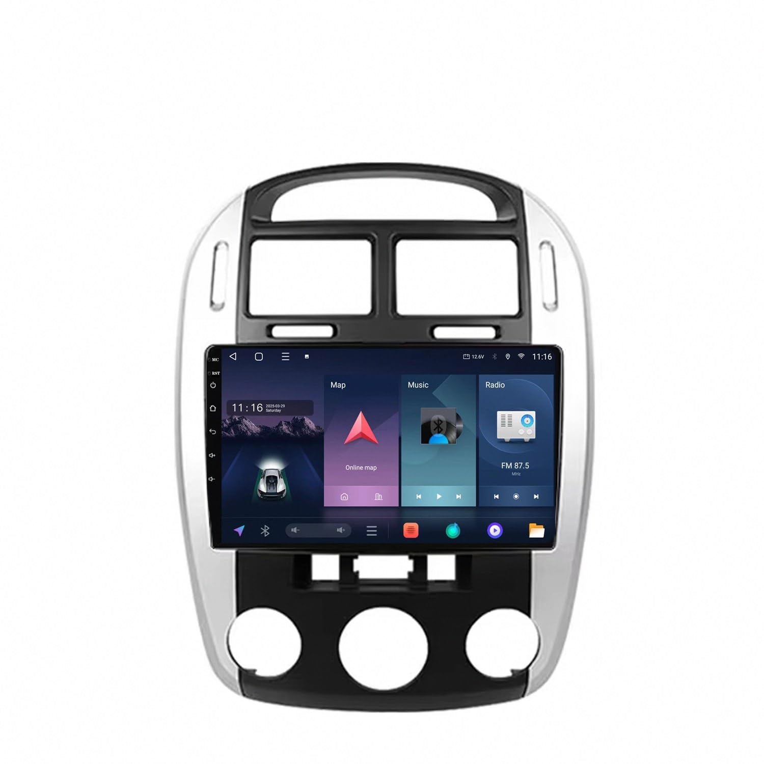 Navegador GPS Kia Cerato 2004-2008 con pantalla de 4 núcleos y mapas de camión 8