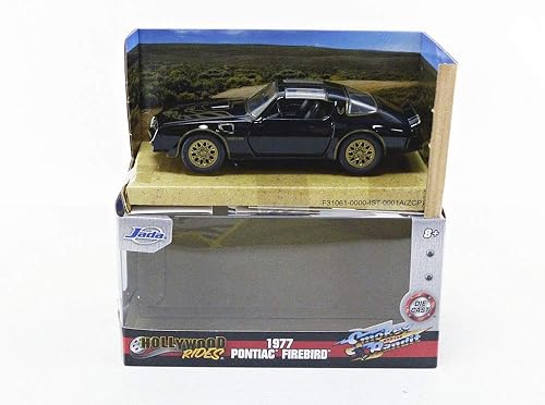 Miniatura 7 de Jada Juguetes Hollywood Rides Smokey & The Bandit 1977 Pontiac Firebird 1: 32 Vehículo fundido a troquel (31061)