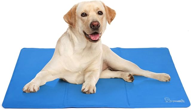 pecute Dog Cooling Mat Large 90x50cm, Durable Pet Cool Mat Non-Toxic Gel Self Cooling Pad, Great for Dogs Cats in Hot Summer
