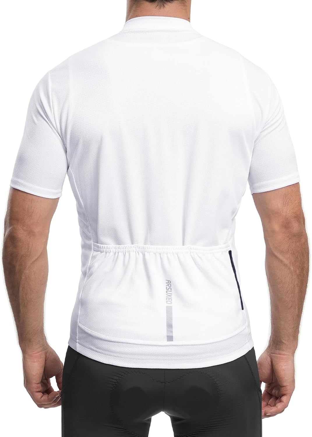 ARSUXEO Mens Cycling Jersey Short Sleeves Slim Fit Bike Bicycle Biking Shirt for Road Gravel Mountain Bike - Image 2