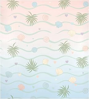 Shells and Leaves Dishwasher Magnet Cover for Fridge Panel Decal Reusable Magnet Cover for Home Kitchen Decor 23x26 Inch