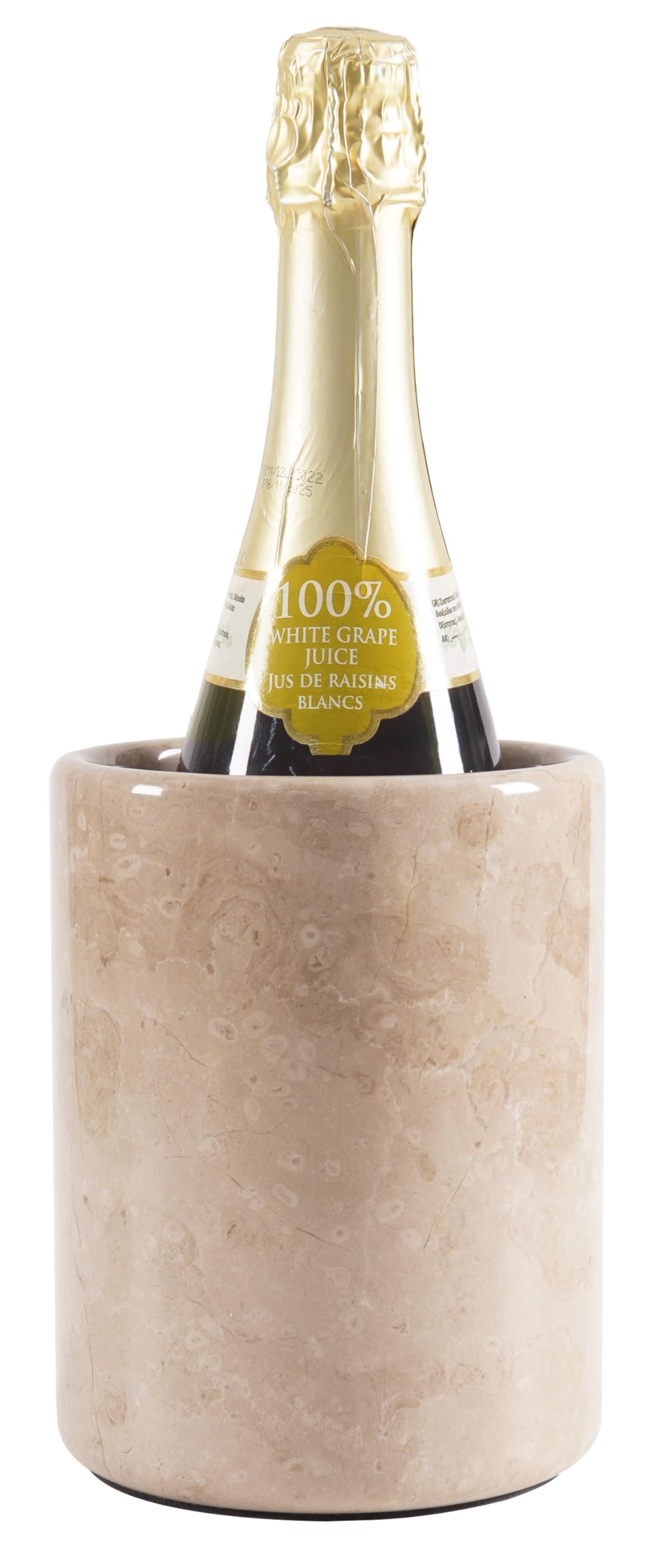Radicaln Marble Wine Cooler Verona 6.5", Handmade Insulated Chiller for Champagne Wine & Beverages