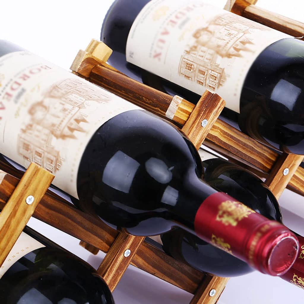 Weinregal Flaschenregal Kreative faltende Weinregale Home Massivholz Wein Flaschenhalter Einfache Robuste 3/5/6/10 Flaschenlikör Rack Bar Zubehör Weinflaschenhalter Weinregale