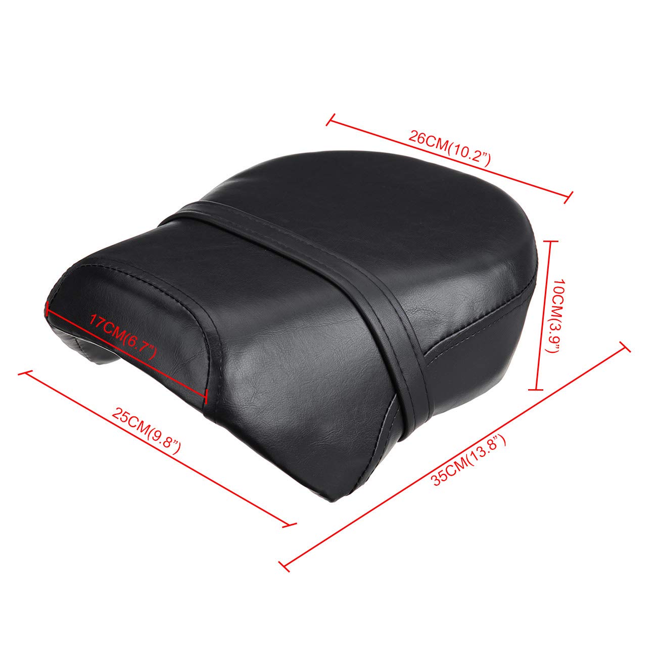 Bruce & Shark Seggiolini per moto Sedile passeggero posteriore adatto per Sportster 883 883C 883N Xl1200 2007-2013