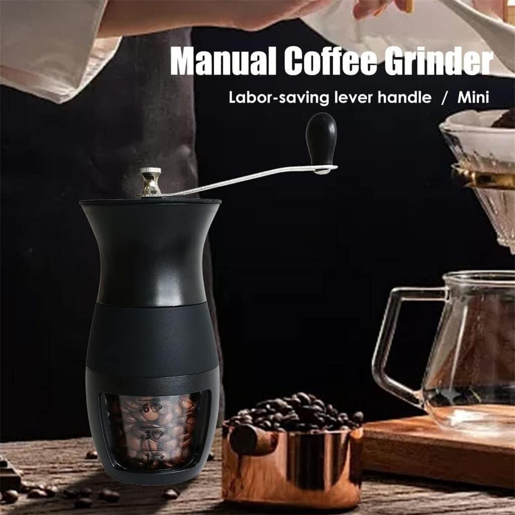 Molinillo de café,Molinillo de café Manual, Molinillo de café Manual con muelas de cerámica, Molinillo de café Manual de Grosor Ajustable for el hogar y for Viajes