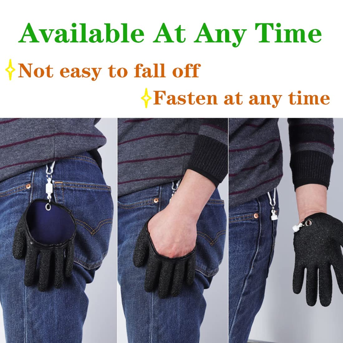 Guantes Pesca Hombre Impermeables Anticorte Resistentes Pinchazos Guantes Pesca Cierre Magnético
