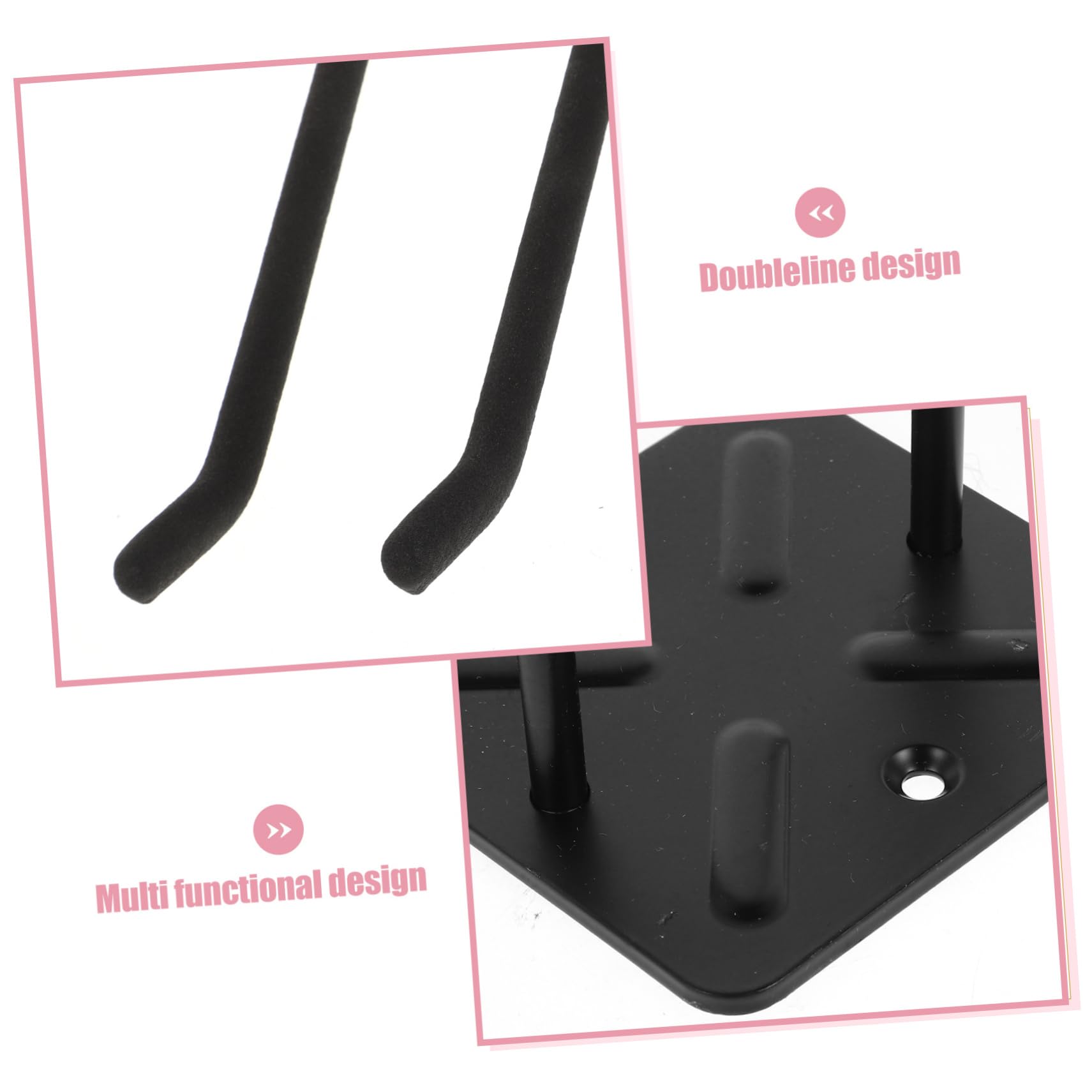Operitacx Ganchos de Pared Pesados para Garaje Soporte de Almacenamiento para Neumáticos Herramientas y Sillas Instalación y Alta Capacidad de Carga Negro