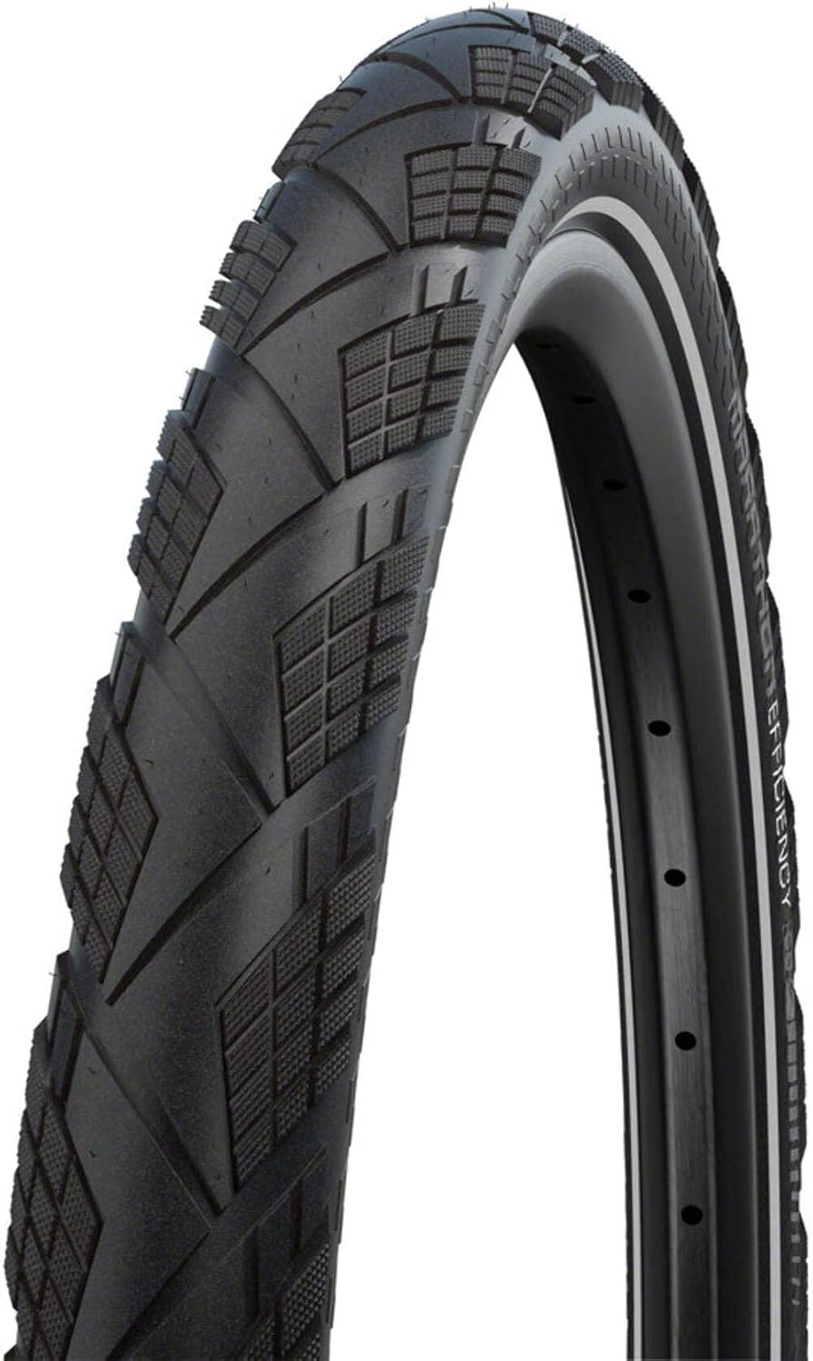 Schwalbe Faltreifen Marathon Efficiency HS 617 // 45-622, Farbe:Schwarz-Reflex, 28x1,70