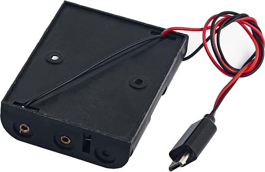3 Slots 1.5V AA Battery Holder (no Switch) Micro USB Connector for Micro: bit for Pi Zero