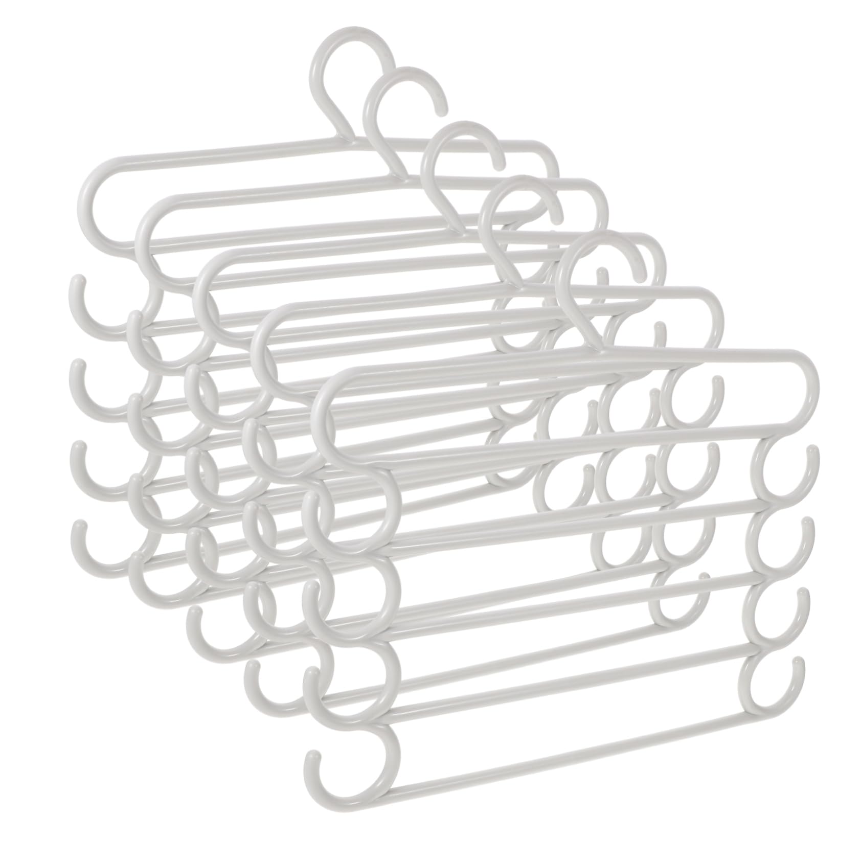VOSAREA 5pièces à Pantalons Économiseurs Espace De Multifonctions pour Rangement De Vêtements Dressing Organisateur avec Latéraux pour Écharpes Et
