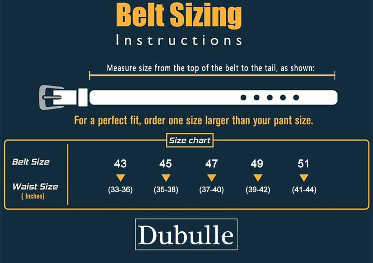 Barry.Wang Ratchet Belt Buckle Strap Replacement 1 3/8”,Leather Belt Straps for 40MM Slide Click Buckle,Trim to Fit - Image 7