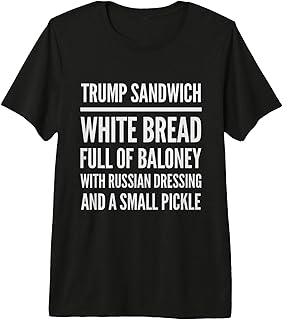 Funny Anti-Trump Sandwich Impeach Vote Blue Pro Democrats Premium T-Shirt