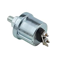Vista 2 de JZGRDN Remitente de presión de aceite compatible con VDO Tipo 0-150 psi Entrada 10-180 ohmios Salida w/30 psi Rosca 1/8"-27 NPT Interruptor