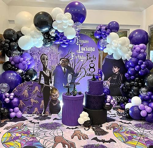 Image of KALOR Purple Balloons,100 Pcs 5 Inch Mini Matte Latex Balloons for Balloon Garland Arch, Birthday Decoration, Wedding Party, Baby Shower Decorations